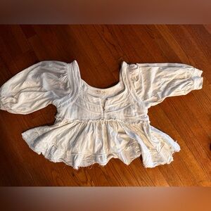 We the free white cotton blouse